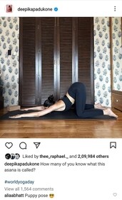 Alia Bhatt commented on Deepika Padukone's post. Alia Bhatt commented on Deepika Padukone's post.