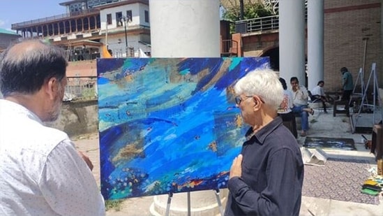 The camp serves as a platform for artists to showcase their diverse talents and engage in artistic exchanges, fostering a vibrant atmosphere of creativity. (ANI photo)