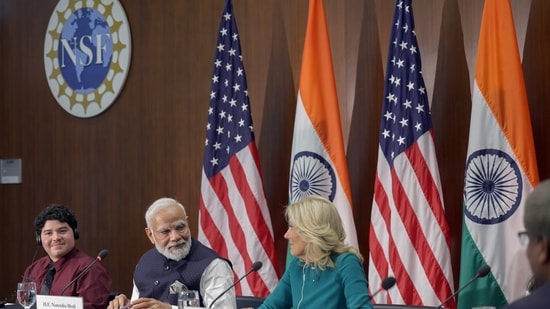 "After years of strengthening ties, the US-India partnership is deep and expensive as we jointly tackle the global challenges...You work to ensure that all Indians, especially girls have the opportunity to pursue education and gain the skills they need for a modern workforce. It is exciting to be able to show you some of the innovative programs our schools and businesses are creating for the students here," she added.&nbsp;&nbsp;(ANI/PIB)