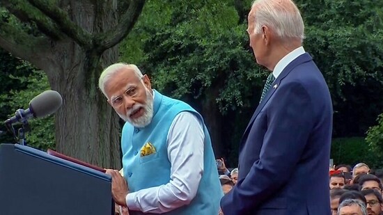 "Looking forward to today’s talks with @POTUS @JoeBiden. I am confident our discussions will further strengthen India-USA relations," PM Modi tweeted minutes before his arrival at the White House.&nbsp;(ANI)
