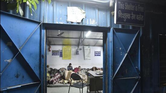 Of the 198 night shelters, 82 are permanent buildings, 103 are portable cabins, three are temporary buildings and 10 are locations under special camps. (HT Archive)