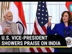 U.S. VICE-PRESIDENT SHOWERS PRAISE ON INDIA U.S. VICE-PRESIDENT SHOWERS PRAISE ON INDIA