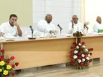 Opposition leaders including Rahul Gandhi, Mallikarjun Kharge, Mamata Banerjee, Lalu Prasad Yadav in Patna, Bihar on Friday.