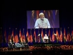 Prime Minister Narendra Modi at the US-India Strategic Partnership Forum (USISPF).