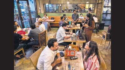 At restaurants and bars like the Khar Social in Mumbai, there are music gigs, sports screenings and shopping events through the week. (Anshuman Poyrekar / HT PHOTO) At restaurants and bars like the Khar Social in Mumbai, there are music gigs, sports screenings and shopping events through the week. (Anshuman Poyrekar / HT PHOTO)