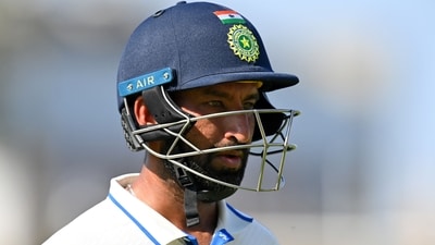 Cheteshwar Pujara walks back to the pavilion at the ICC World Test Championship final (AFP) Cheteshwar Pujara walks back to the pavilion at the ICC World Test Championship final (AFP)