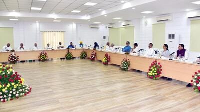 Delhi Chief Minister Arvind Kejriwal, Punjab CM Bhagwant Mann, West Bengal CM Mamata Banerjee, Nationalist Congress Party (NCP) chief Sharad Pawar and others attend the Opposition leaders' meeting regarding a joint strategy for the 2024 Lok Sabha elections, in Patna on Friday. (ANI) Delhi Chief Minister Arvind Kejriwal, Punjab CM Bhagwant Mann, West Bengal CM Mamata Banerjee, Nationalist Congress Party (NCP) chief Sharad Pawar and others attend the Opposition leaders' meeting regarding a joint strategy for the 2024 Lok Sabha elections, in Patna on Friday. (ANI)