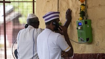 The calls would be recorded by the jail department to prevent untoward incidents and misuse/abuse of the facility. (Pratham Gokhale/HT Photo) The calls would be recorded by the jail department to prevent untoward incidents and misuse/abuse of the facility. (Pratham Gokhale/HT Photo)