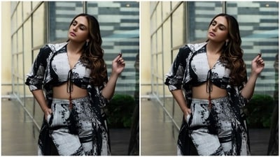 Playing muse to fashion designer Nikita Wadhwa Mhaisalkar, Huma picked up a monochrome co-ord set for the promotions and looked like a diva. (Instagram/@iamhumaq) Playing muse to fashion designer Nikita Wadhwa Mhaisalkar, Huma picked up a monochrome co-ord set for the promotions and looked like a diva. (Instagram/@iamhumaq)
