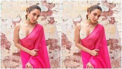 Kiara's fashion diaries are getting better by the day. A few days back, Kiara dropped a slew of pictures of herself looking stunning as ever in the six yards of grace.&nbsp; (Instagram/@kiaraaliaadvani)