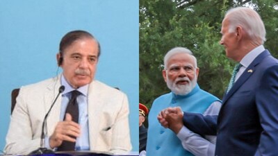 Pakistan's foreign ministry said a joint U.S.-Indian statement was "unwarranted, one-sided, and misleading". (In picture: Pak PM Shehbaz Sharif (L), PM Modi and Biden) Pakistan's foreign ministry said a joint U.S.-Indian statement was "unwarranted, one-sided, and misleading". (In picture: Pak PM Shehbaz Sharif (L), PM Modi and Biden)