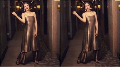 Aditi's stylist, Sanam Ratansi, pleasantly surprised the actress's fans by uploading a series of pictures featuring Aditi on Instagram. (Instagram/@sanamratansi ) Aditi's stylist, Sanam Ratansi, pleasantly surprised the actress's fans by uploading a series of pictures featuring Aditi on Instagram. (Instagram/@sanamratansi )