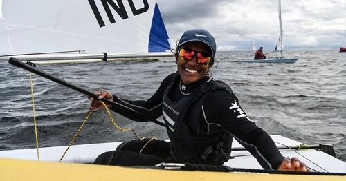 Nethra Kumanan is the first female sailor to represent India at Olympics. (HT_PRINT)