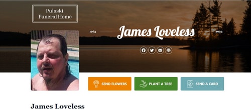 Viral obituary of a 60-year-old man. (Pulaski Funeral Home)