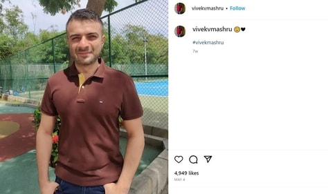 A screen shot of Viivek's post.