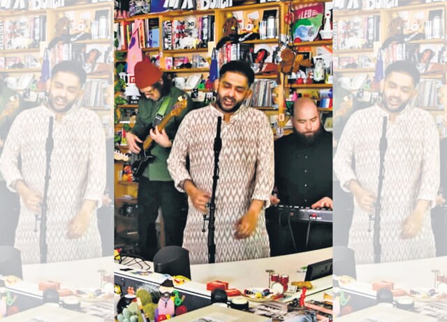 Sriram performed an all-original set at his Tiny Desk Concert debut. The intimate series, put together by the American media organisation NPR, is one of the internet’s most popular music events and has had Dua Lipa, Wu-Tang Clan and BTS perform. (Instagram/@sidsriram) Sriram performed an all-original set at his Tiny Desk Concert debut. The intimate series, put together by the American media organisation NPR, is one of the internet’s most popular music events and has had Dua Lipa, Wu-Tang Clan and BTS perform. (Instagram/@sidsriram)