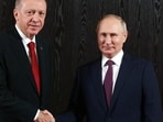 Turkish leader Erdogan and Russian President Vladimir Putin