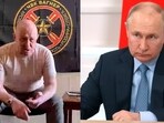 Owner of the Wagner private military contractor Yevgeny Prigozhin and Russian President Vladimir Putin. (AP) Owner of the Wagner private military contractor Yevgeny Prigozhin and Russian President Vladimir Putin. (AP)