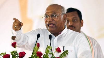 Congress President Mallikarjun Kharge. (ANI Photo) Congress President Mallikarjun Kharge. (ANI Photo)