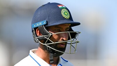 Cheteshwar Pujara playing for India during the WTC Final (AFP) Cheteshwar Pujara playing for India during the WTC Final (AFP)