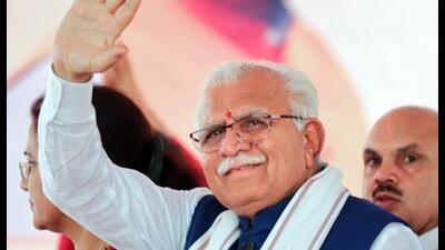 Haryana CM Manohar Lal Khattar. (HT Photo)