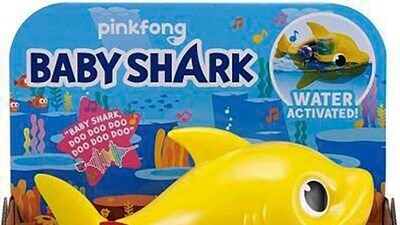 This image provided by Consumer Product Safety Commission shows Zuru’s full-sized Robo Alive Junior Baby Shark Sing & Swim Bath Toys. About 7.5 million “Baby Shark” bath toys are being recalled, Friday, June 23, 2023, after multiple impalements, lacerations and puncture wounds were reported in children playing with them. Toymaker Zuru said it’s recalling both full-size and mini versions of its robotic baby shark toys that have hard plastic top fins. (Consumer Product Safety Commission via AP) (AP) This image provided by Consumer Product Safety Commission shows Zuru’s full-sized Robo Alive Junior Baby Shark Sing & Swim Bath Toys. About 7.5 million “Baby Shark” bath toys are being recalled, Friday, June 23, 2023, after multiple impalements, lacerations and puncture wounds were reported in children playing with them. Toymaker Zuru said it’s recalling both full-size and mini versions of its robotic baby shark toys that have hard plastic top fins. (Consumer Product Safety Commission via AP) (AP)