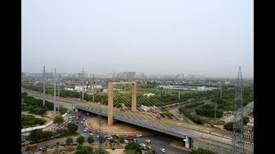 The Parthala flyover in Sector 121 is likely to be opened by the chief minister. (Sunil Ghosh/HT Photo) The Parthala flyover in Sector 121 is likely to be opened by the chief minister. (Sunil Ghosh/HT Photo)