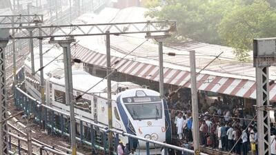 Vande Bharat Express at Patna railway junction during a trial run. (HT) Vande Bharat Express at Patna railway junction during a trial run. (HT)