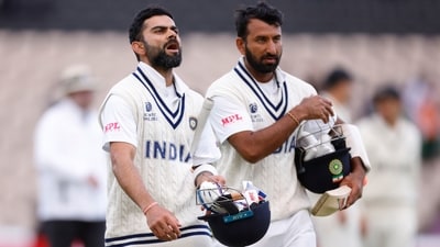 India's Virat Kohli and Cheteshwar Pujara (Action Images via Reuters)