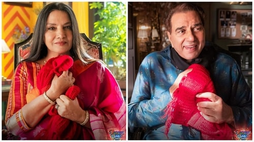 Shabana Azmi and Dharmendra in stills from Rocky Aur Rani Kii Prem Kahaani. Shabana Azmi and Dharmendra in stills from Rocky Aur Rani Kii Prem Kahaani.