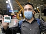 The Delhi-based freelance researcher set a Guinness World Record by travelling to all Delhi Metro stations in 15 hours and 22 minutes. (Twitter) The Delhi-based freelance researcher set a Guinness World Record by travelling to all Delhi Metro stations in 15 hours and 22 minutes. (Twitter)