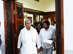 Siddaramaiah enters into office through the door which was shut for years. Siddaramaiah enters into office through the door which was shut for years.