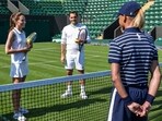 Princess of Wales Kate Middleton and eight-time Wimbledon singles champion Roger Federer Princess of Wales Kate Middleton and eight-time Wimbledon singles champion Roger Federer