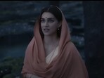 Kriti Sanon in a still from Adipurush.