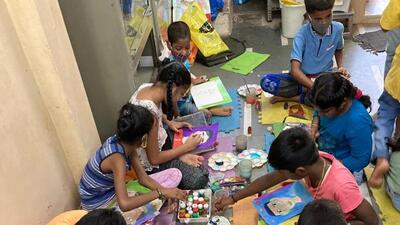 Dharavi kids get space to make art, read, play ‘n’ repeat