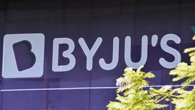 Byju's logo seen in front of one of the company's branches. (Bloomberg) Byju's logo seen in front of one of the company's branches. (Bloomberg)