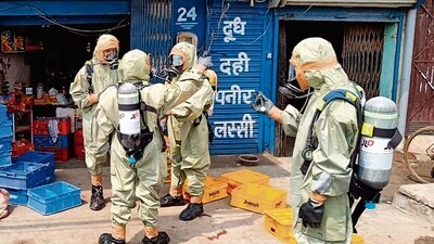 According to the fire department, several fire tenders rushed to the spot after receiving the information on Saturday. (Representational Image) (PTI) According to the fire department, several fire tenders rushed to the spot after receiving the information on Saturday. (Representational Image) (PTI)