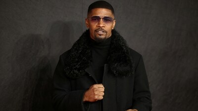 Jamie Foxx attends the premiere of the film "Creed III" in London, Britain. (REUTERS)