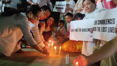 Peace gathering of Meitei community members in Pune. (HT PHOTO)