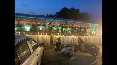 The upcoming coach restaurant at Agra Cantt station. (sourced)
