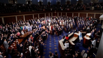 PM Narendra Modi gets a standing ovation from the US Congress on July 22.