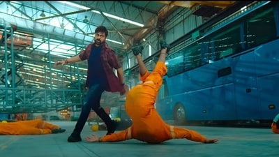 Chiranjeevi plays the titular role in the action film Bholaa Shankar. Chiranjeevi plays the titular role in the action film Bholaa Shankar.
