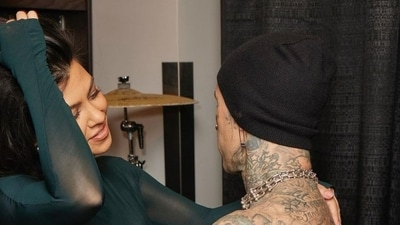 Kourtney Kardashian and Travis Barker's pregnancy announcement sent shockwaves through the celebrity world. (Instagram) Kourtney Kardashian and Travis Barker's pregnancy announcement sent shockwaves through the celebrity world. (Instagram)