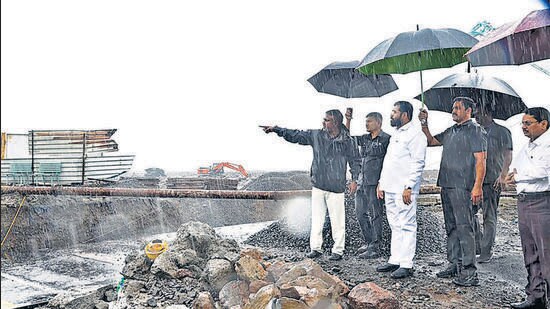 On Sunday morning, after the stinging criticism of the BMC, Shinde visited several spots and asked officers to take corrective steps. Putting up a defence in front of the media, the CM said that despite 70 mm of rain, traffic on Milan Subway had operated smoothly, as pumping systems ensured that the flood water was pumped out. (PTI)