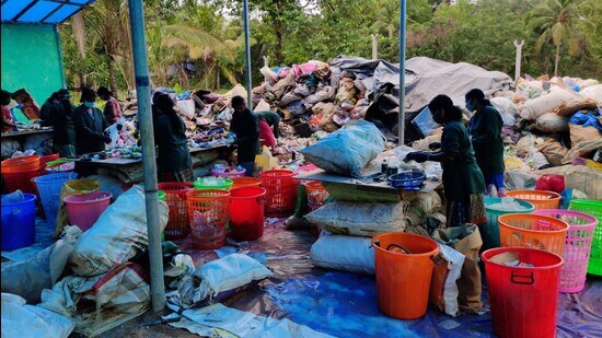 While waste pickers belong to the informal (plastic) sector, they are playing a major role in the circular economy of plastic. (HT PHOTO)