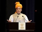 Defence Minister Rajnath Singh addresses 'India's National Security Conclave', in Jammu on Monday. Defence Minister Rajnath Singh addresses 'India's National Security Conclave', in Jammu on Monday.
