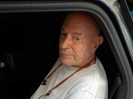 Arnon Milchan, a Hollywood producer and Israeli citizen, arrives at The Old Ship Hotel to provide testimony in Israeli Prime Minister Benjamin Netanyahu's trial, in Brighton.