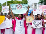 Students take part in a demonstration on the International Day against Drug Abuse and Illicit Trafficking, near Marina beach, in Chennai. Students take part in a demonstration on the International Day against Drug Abuse and Illicit Trafficking, near Marina beach, in Chennai.
