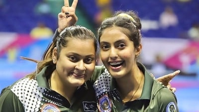 Sutirtha Mukherjee and Ayhika Mukherjee were hardly short on belief while scripting one upset after another in Tunis (SAI Twitter)