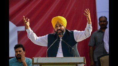 Chairing a meeting here to review various development projects in 47 cities of the state, Punjab chief Minister Bhagwant Mann said that apart from providing the best facilities of public transport to people these facilities will also play a pivotal role in the protection of the environment. (HT File)